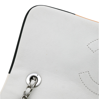 Cuba Color White Medium Single Flap Bag