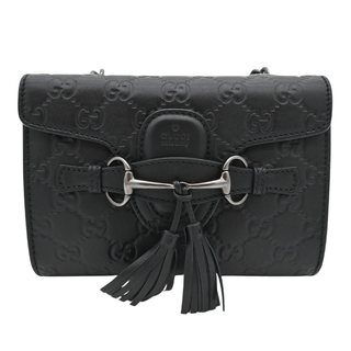 Black Guccissima Emily Mini Bag