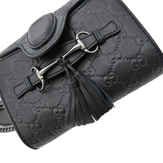 Black Guccissima Emily Mini Bag