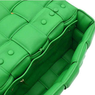 Chain Cassette Padded Intrecciato Leather Shoulder Bag