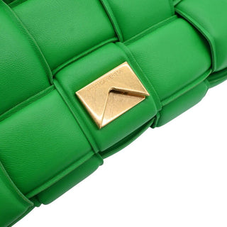 Chain Cassette Padded Intrecciato Leather Shoulder Bag