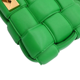 Chain Cassette Padded Intrecciato Leather Shoulder Bag