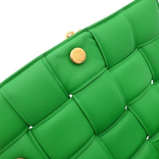 Chain Cassette Padded Intrecciato Leather Shoulder Bag