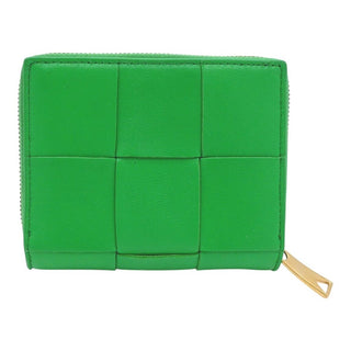 Cassette Intrecciato Bi-Fold Zip Wallet