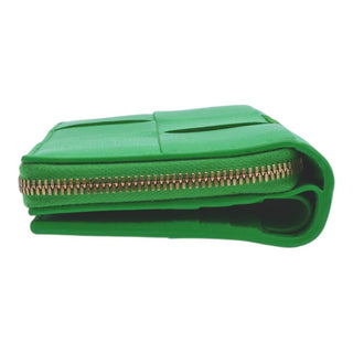 Cassette Intrecciato Bi-Fold Zip Wallet