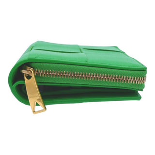 Cassette Intrecciato Bi-Fold Zip Wallet