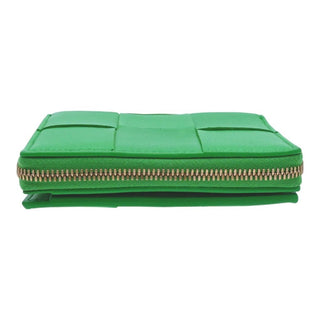 Cassette Intrecciato Bi-Fold Zip Wallet