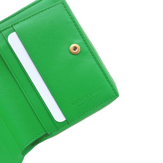 Cassette Intrecciato Bi-Fold Zip Wallet