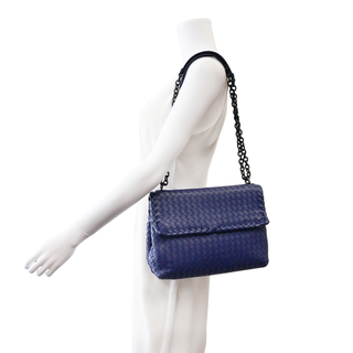 Olimpia Intrecciato Leather Shoulder Bag