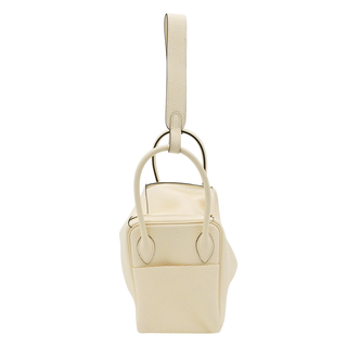 Cream Leather Lindy 26 Bag