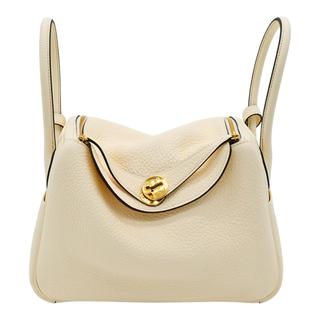 Cream Leather Lindy 26 Bag