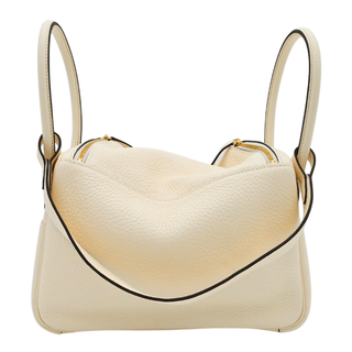 Cream Leather Lindy 26 Bag