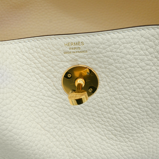 Cream Leather Lindy 26 Bag
