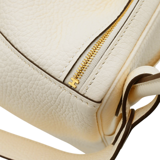 Cream Leather Lindy 26 Bag