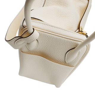 Cream Leather Lindy 26 Bag