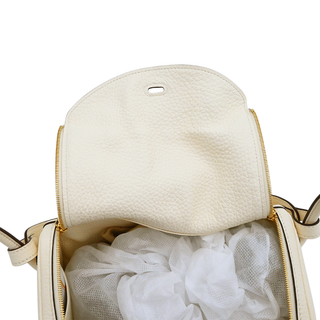 Cream Leather Lindy 26 Bag