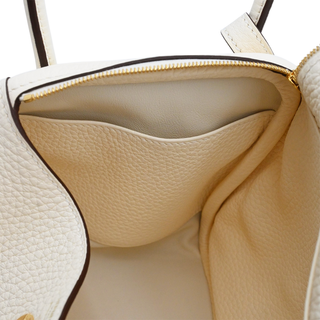 Cream Leather Lindy 26 Bag