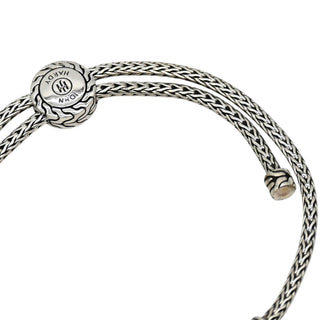 Classic Chain Hammered Sterling Silver Adjustable Bracelet