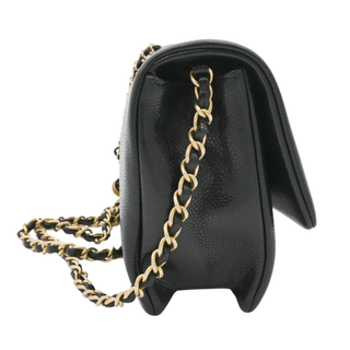 CC Black Caviar Leather Maxi Clutch Bag
