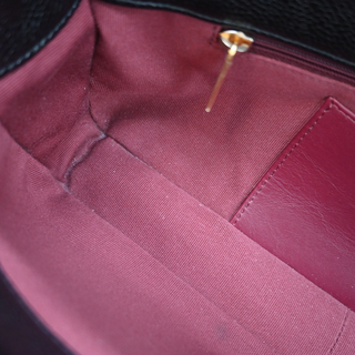 CC Black Caviar Leather Maxi Clutch Bag