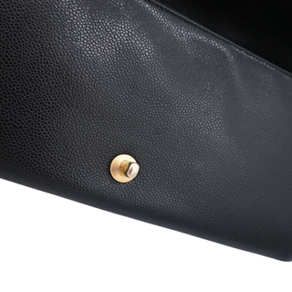 CC Black Caviar Leather Maxi Clutch Bag