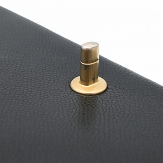 CC Black Caviar Leather Maxi Clutch Bag