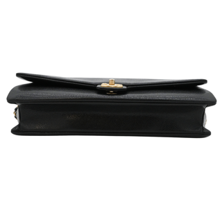 CC Black Caviar Leather Maxi Clutch Bag