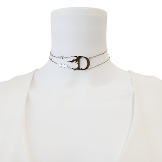 Flame D Logo Choker Necklace