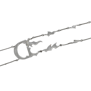 Flame D Logo Choker Necklace