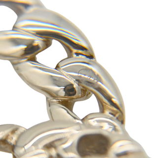 Chain-Link Interlocking CC Logo Brooch
