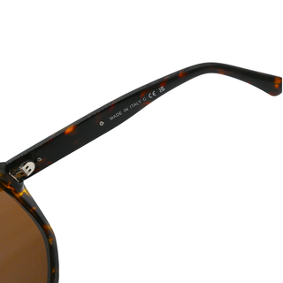 Polarized Tortoiseshell Chain CC Sunglasses
