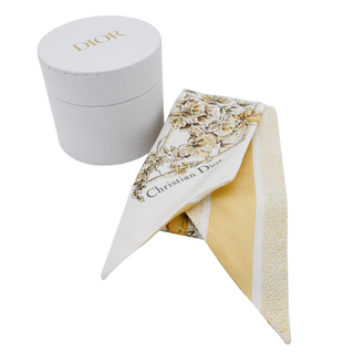 Floral & Bird Silk Toile de Jouy Mitzah Scarf