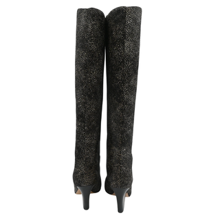 Speckled Haircalf Knee-High Boots