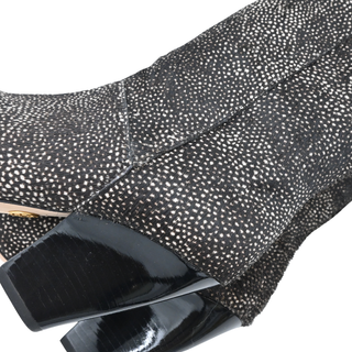 Speckled Haircalf Knee-High Boots