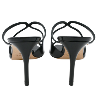 Anise Black Patent Leather Mules