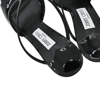 JIMMY CHOO | Anise Black Patent Leather Mules
