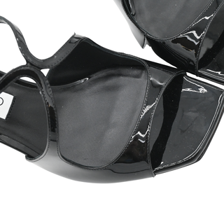 Anise Black Patent Leather Mules