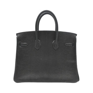 2005 Black Birkin 25 Lizard Leather Bag