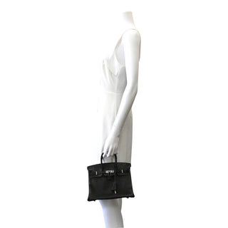 2005 Black Birkin 25 Lizard Leather Bag