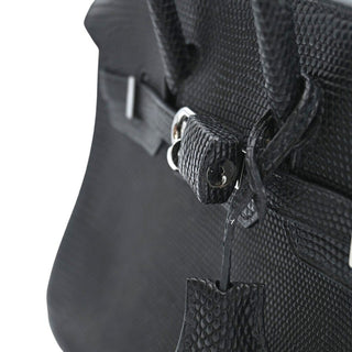 2005 Black Birkin 25 Lizard Leather Bag