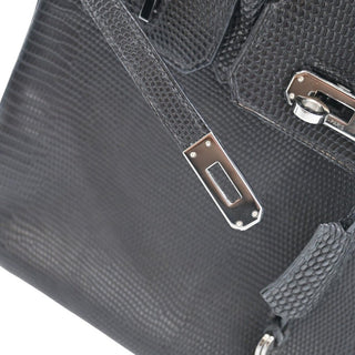 2005 Black Birkin 25 Lizard Leather Bag