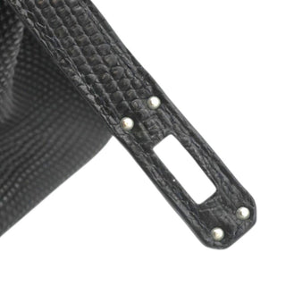 2005 Black Birkin 25 Lizard Leather Bag