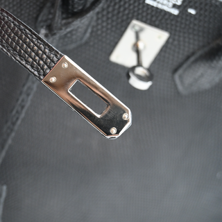 2005 Black Birkin 25 Lizard Leather Bag