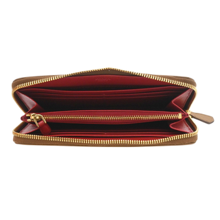 PRADA | Caramel Saffiano Leather Continental Wallet
