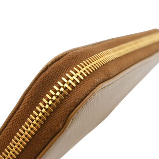 PRADA | Caramel Saffiano Leather Continental Wallet
