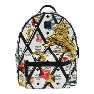 MCM | Stark Lion & Jewel Print Visetos Backpack
