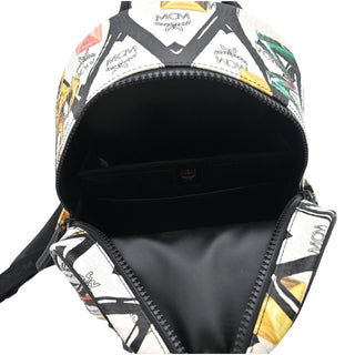 MCM | Stark Lion & Jewel Print Visetos Backpack