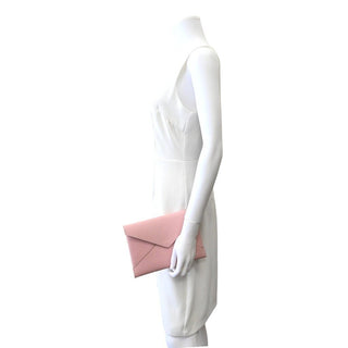 Light Pink Epi Kirigami Leather Envelope Clutch