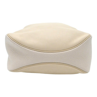 Virevolte 24 Cream Leather Shoulder Bag