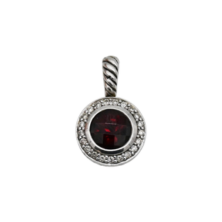 DAVID YURMAN | Cerise Garnet & Pavé Diamond Pendant
